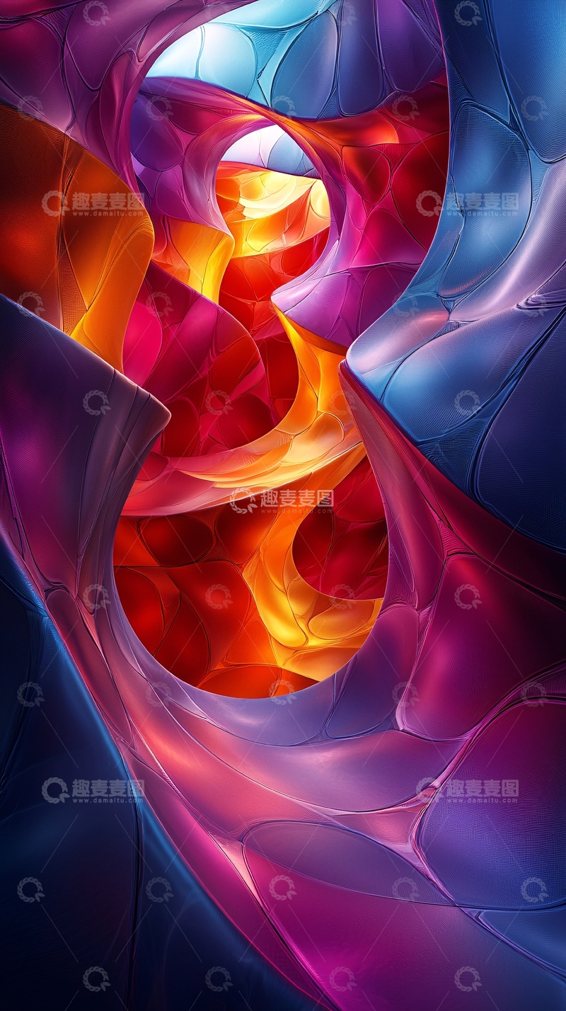 高清大图下载【趣麦麦图】抽象流体艺术