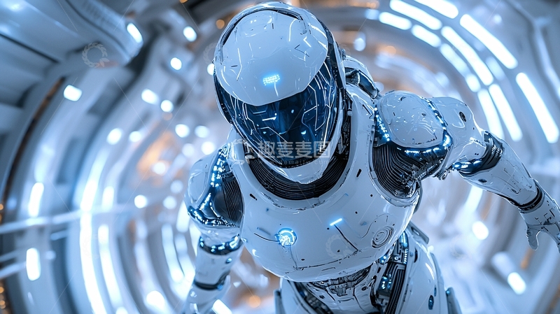 高清大图下载【趣麦麦图】未来科技感机器人