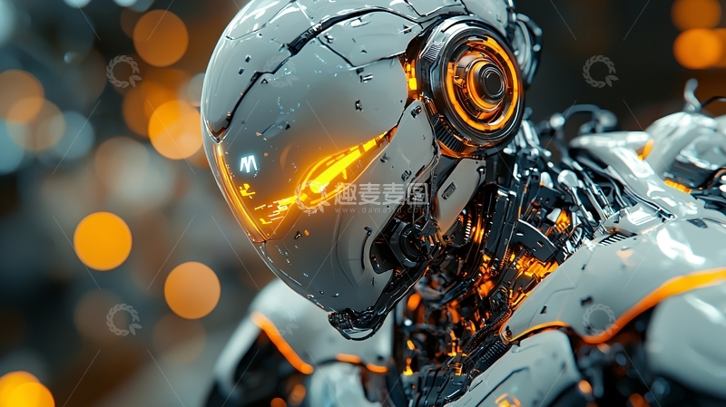 高清大图下载【趣麦麦图】未来科技感机器人