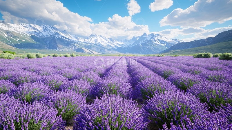 高清大图下载【趣麦麦图】薰衣草田