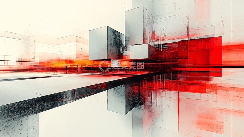 高清大图下载【趣麦麦图】抽象几何建筑