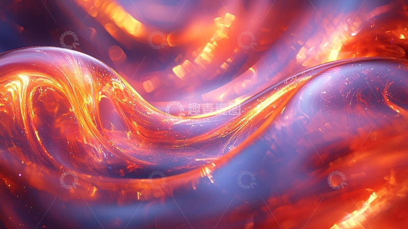 高清大图下载【趣麦麦图】流体火焰熔岩纹理