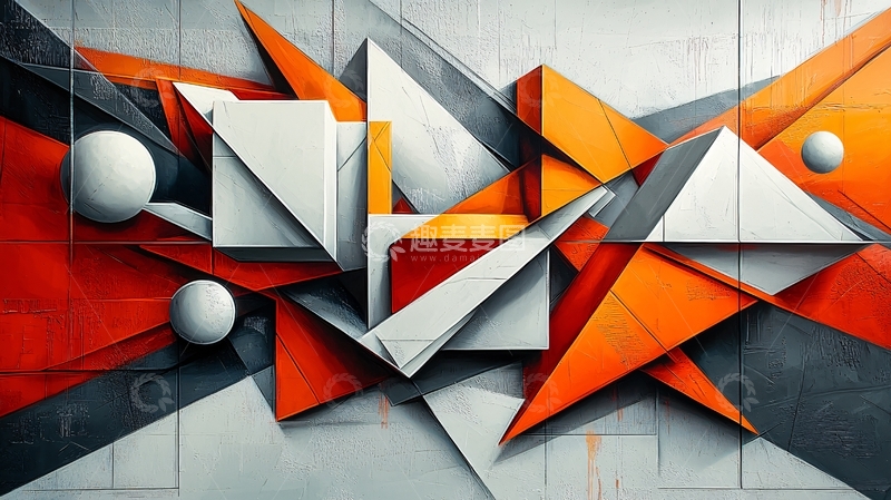 高清大图下载【趣麦麦图】抽象几何涂鸦