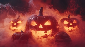 黑暗气氛南瓜灯