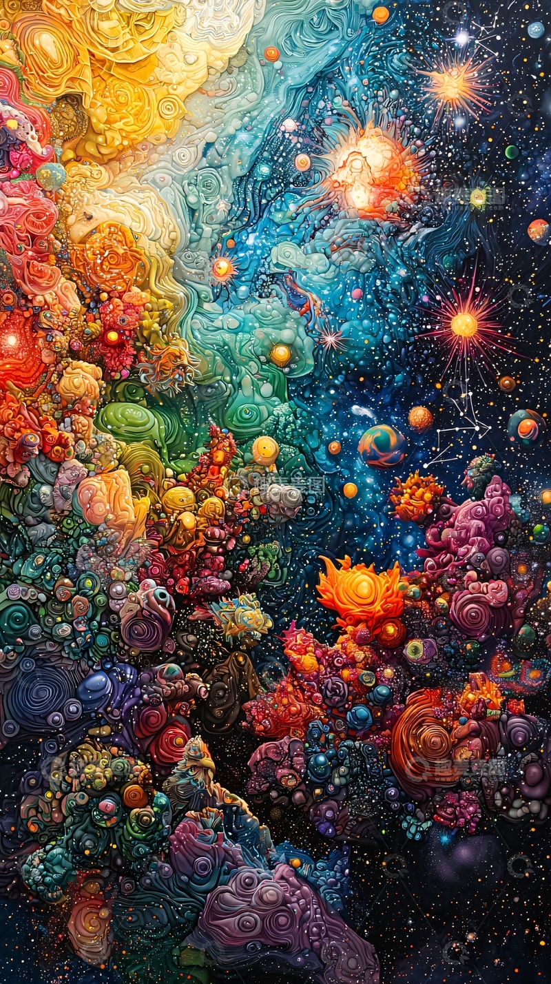高清大图下载【趣麦麦图】绚丽多彩的宇宙奇观