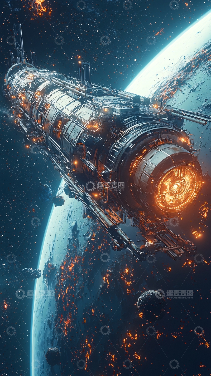 高清大图下载【趣麦麦图】宇宙飞船