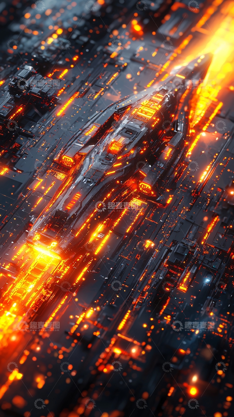 高清大图下载【趣麦麦图】未来科技飞船31