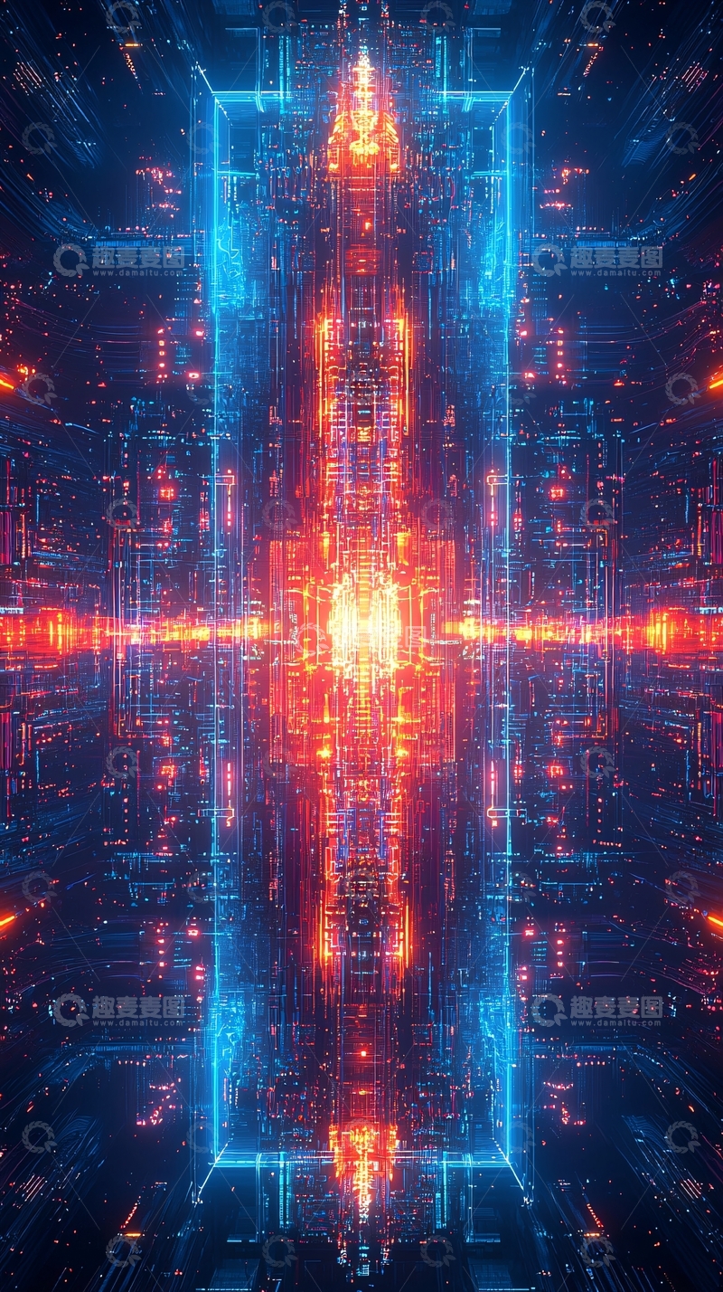 高清大图下载【趣麦麦图】抽象科技感炫酷背景