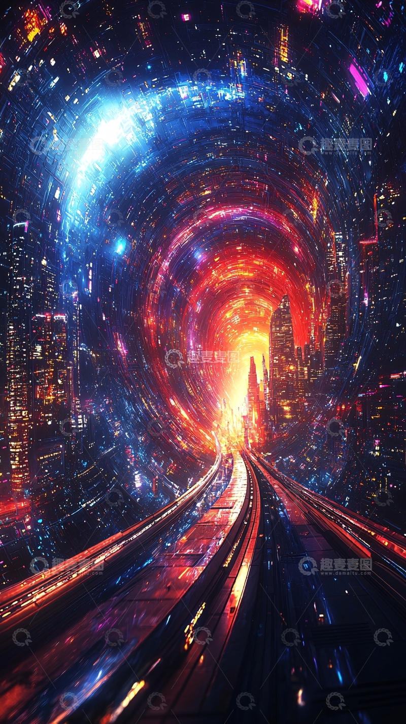 高清大图下载【趣麦麦图】宇宙隧道