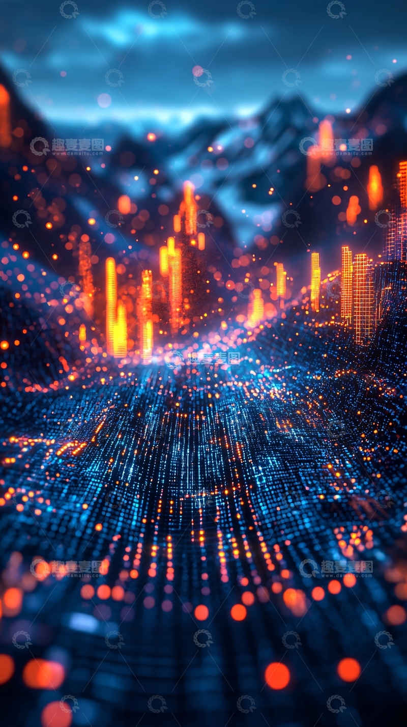 高清大图下载【趣麦麦图】抽象山脉