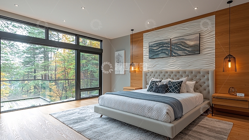 高清大图下载【趣麦麦图】现代简约卧室设计118