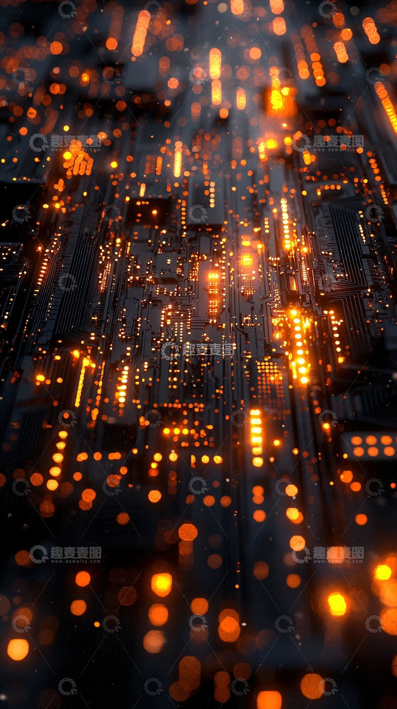 高清大图下载【趣麦麦图】抽象电路板