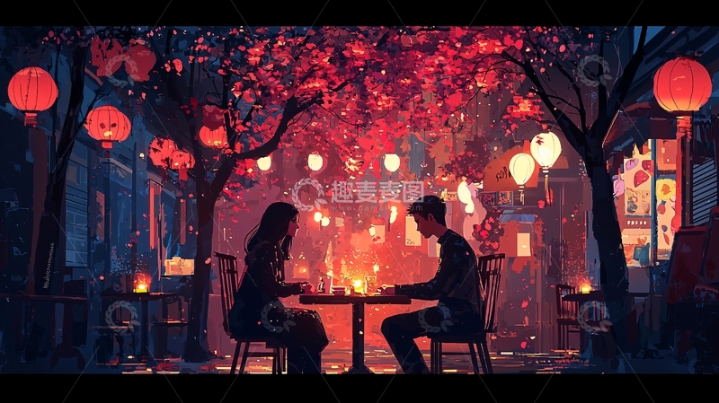 高清大图下载【趣麦麦图】浪漫约会场景