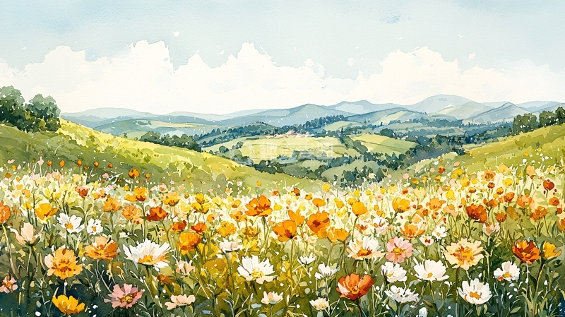 高清大图下载【趣麦麦图】田园风光油画
