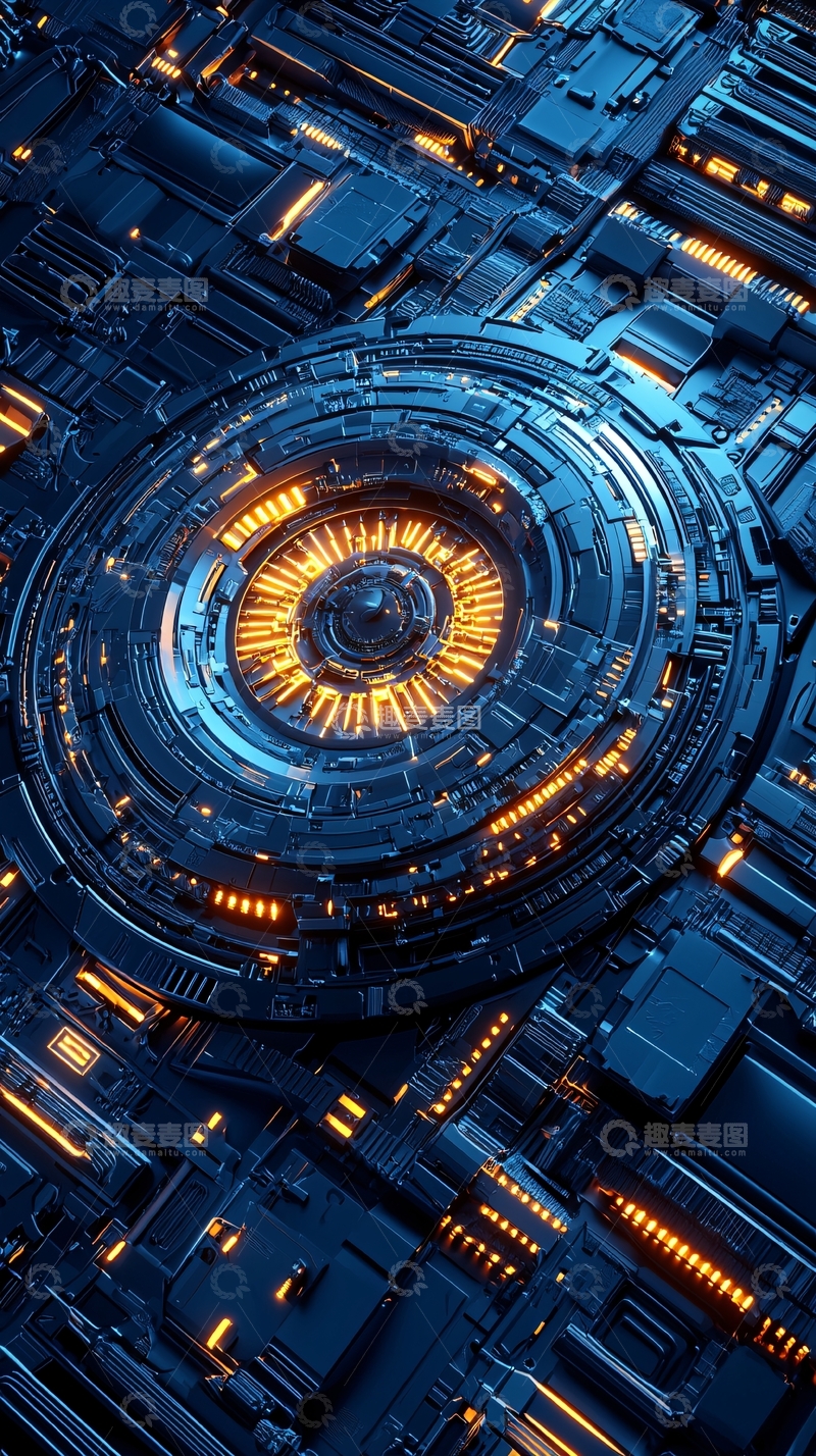 高清大图下载【趣麦麦图】科技感圆形装置