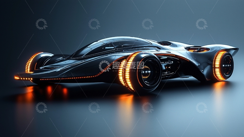 高清大图下载【趣麦麦图】未来感跑车