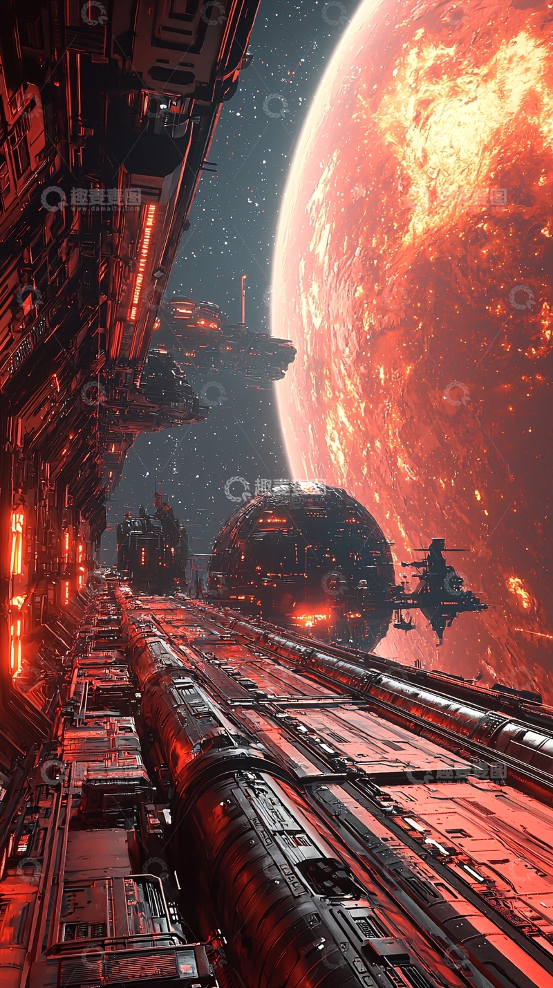 高清大图下载【趣麦麦图】太空战舰