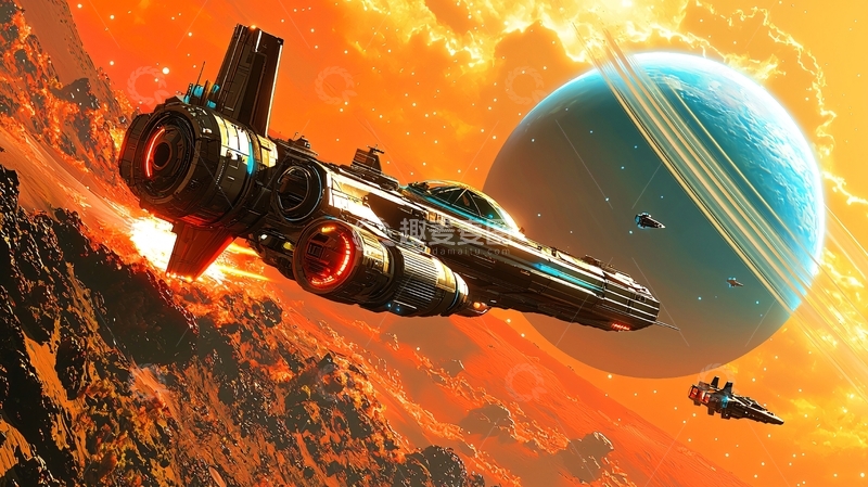 高清大图下载【趣麦麦图】宇宙飞船