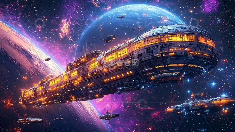 高清大图下载【趣麦麦图】宇宙飞船