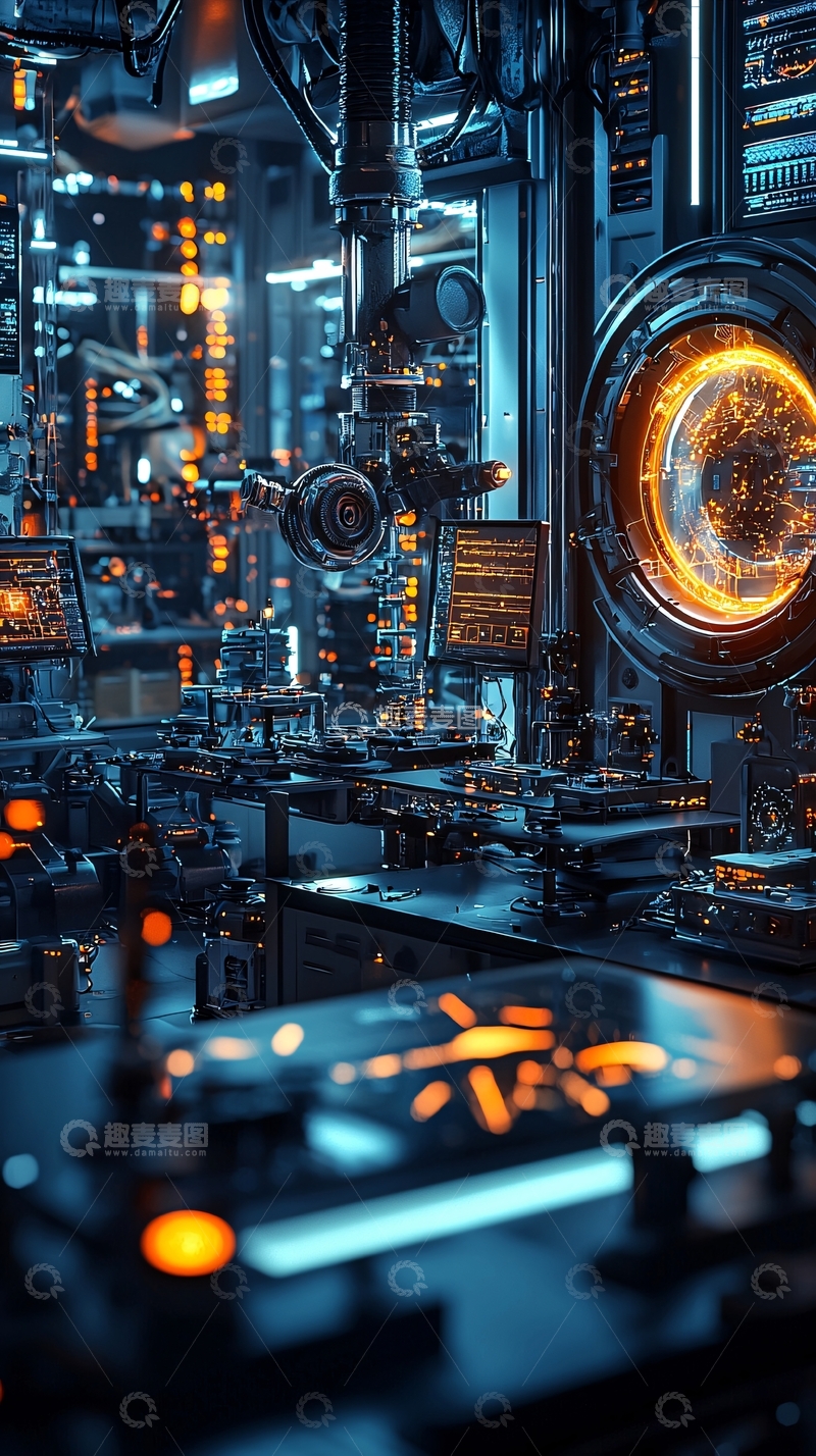 高清大图下载【趣麦麦图】未来科技实验室