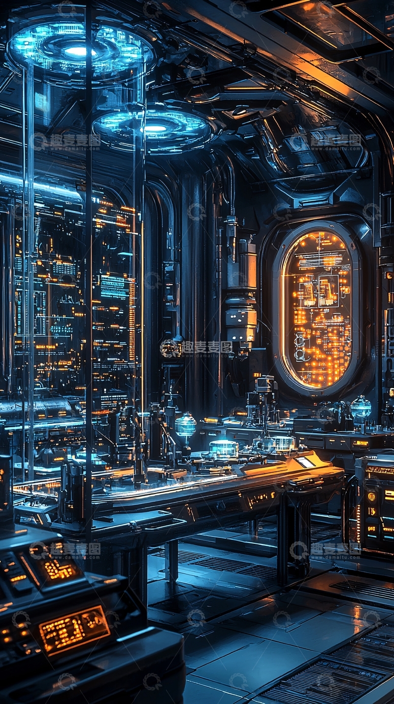 高清大图下载【趣麦麦图】未来科技实验室