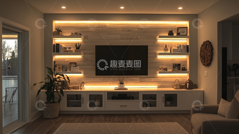 高清大图下载【趣麦麦图】电视背景墙