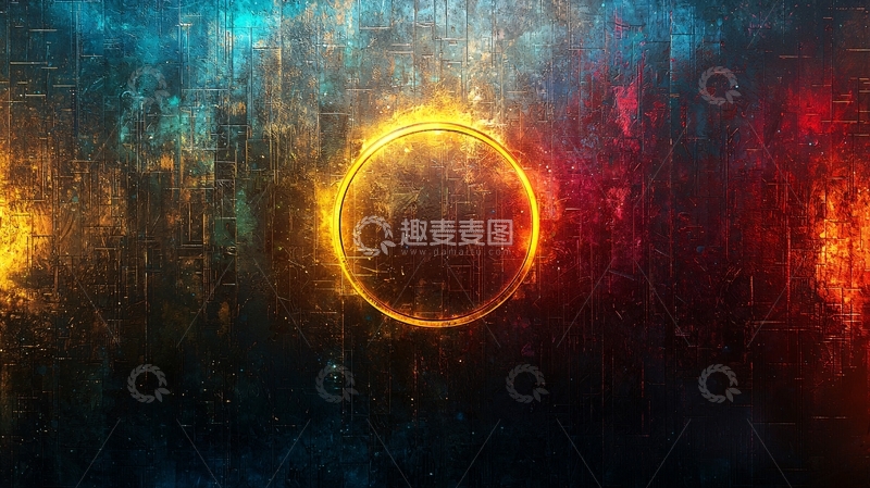 高清大图下载【趣麦麦图】火焰圆环