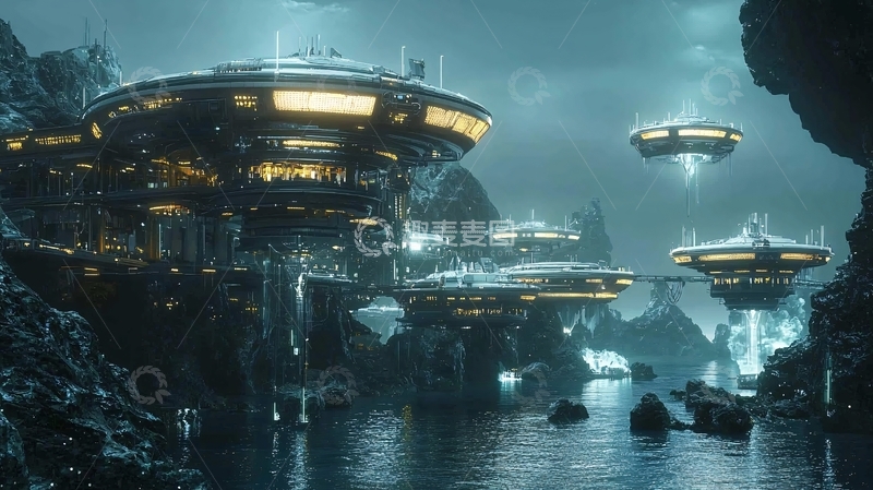 高清大图下载【趣麦麦图】未来科幻城市