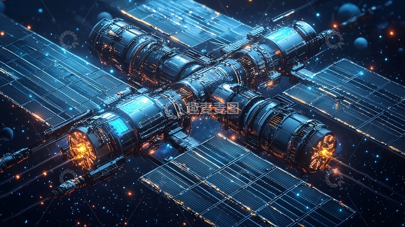 高清大图下载【趣麦麦图】太空空间站