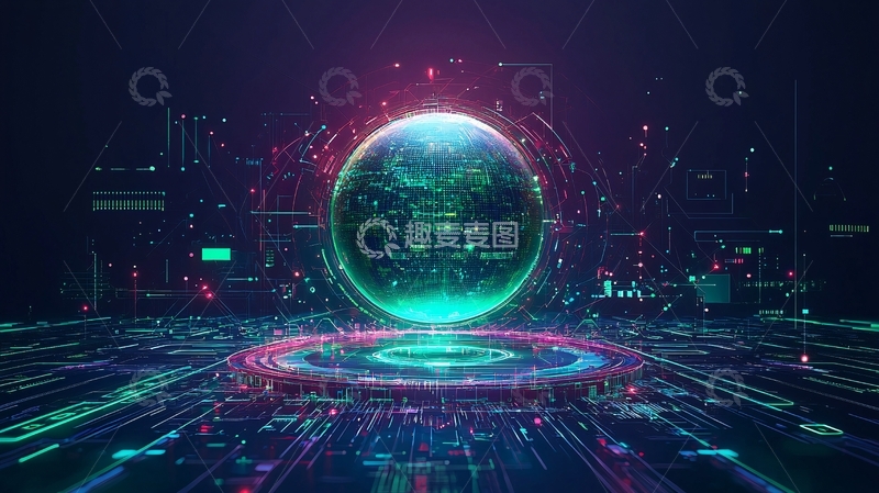 高清大图下载【趣麦麦图】数字地球