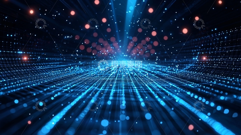 高清大图下载【趣麦麦图】数字光线隧道