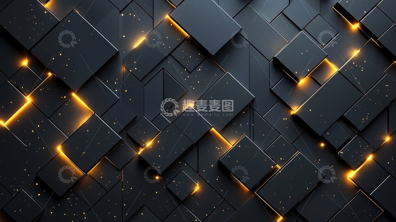 高清大图下载【趣麦麦图】黑色方形背景