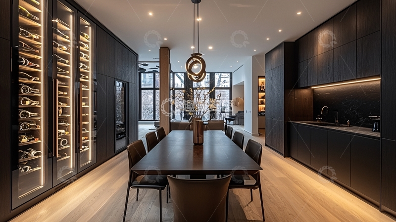 高清大图下载【趣麦麦图】现代极简风格餐厅