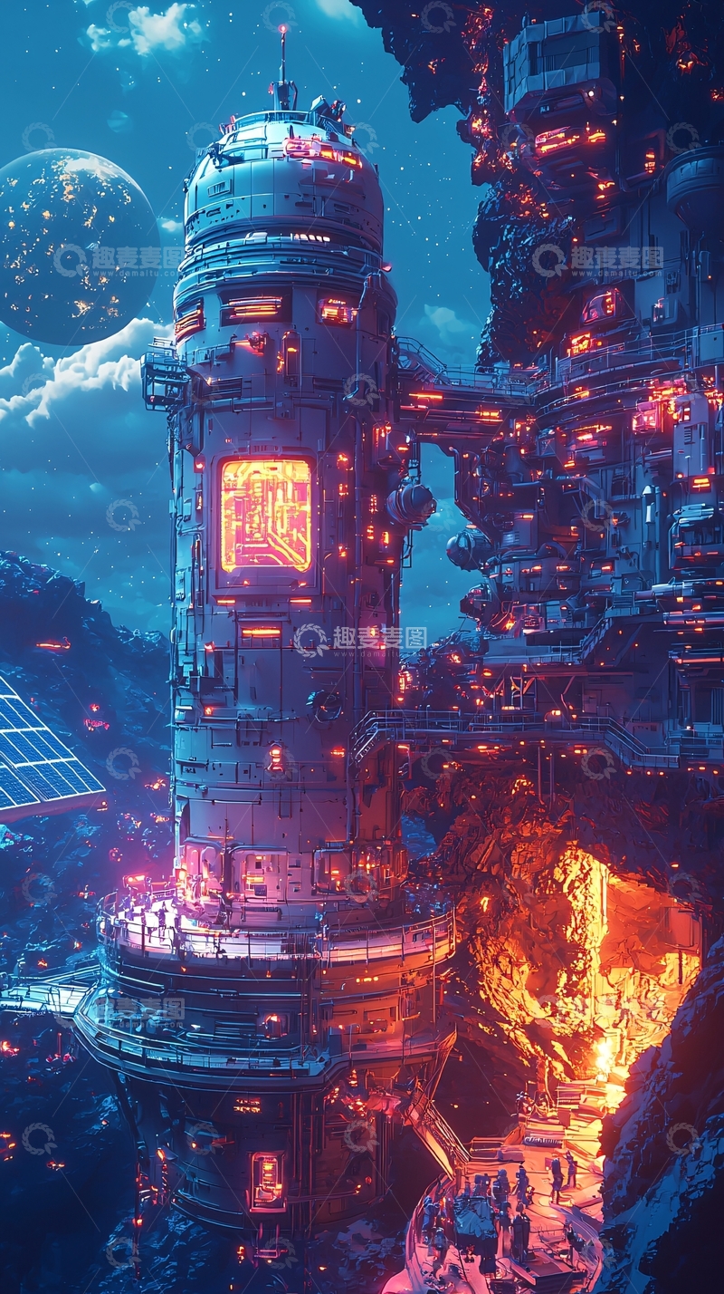 高清大图下载【趣麦麦图】未来科幻城市