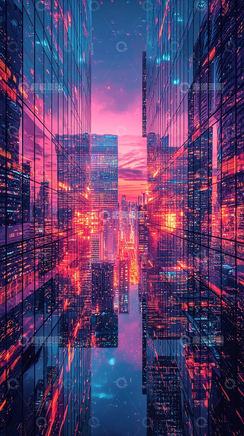 高清大图下载【趣麦麦图】未来都市夜景304