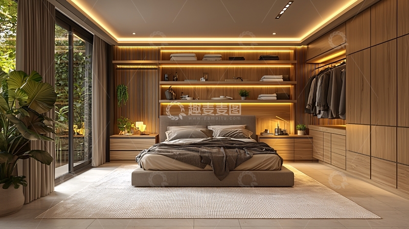 高清大图下载【趣麦麦图】现代简约卧室设计121