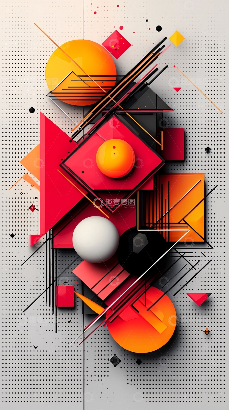 高清大图下载【趣麦麦图】抽象几何图形