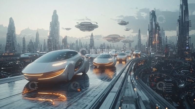 高清大图下载【趣麦麦图】未来城市交通