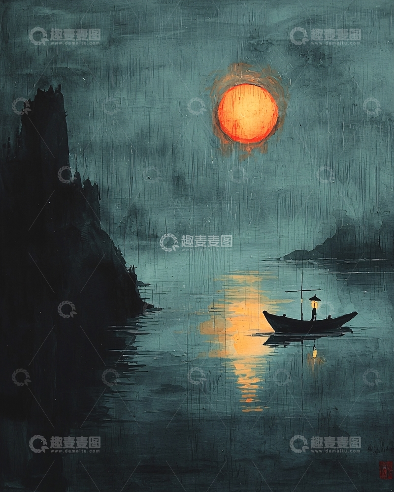 高清大图下载【趣麦麦图】水墨画