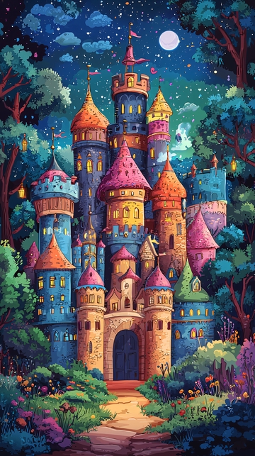 童话彩色城堡