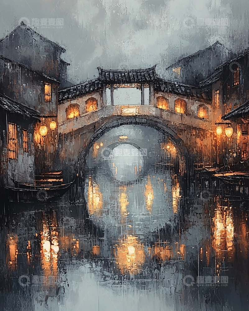 高清大图下载【趣麦麦图】水墨江南