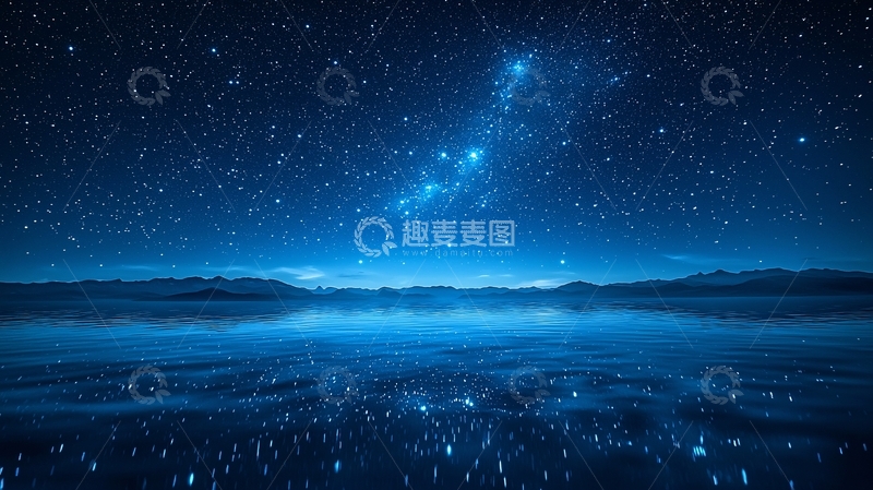高清大图下载【趣麦麦图】星空倒影
