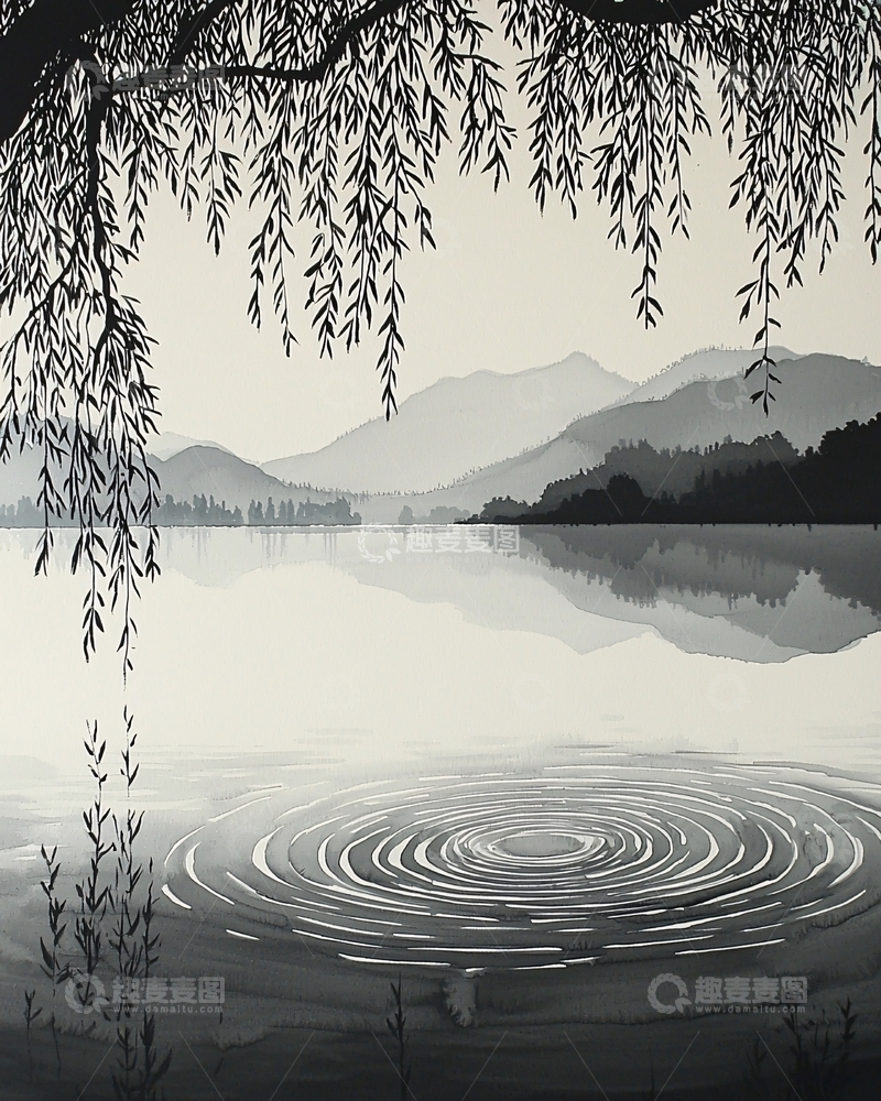 高清大图下载【趣麦麦图】水墨画