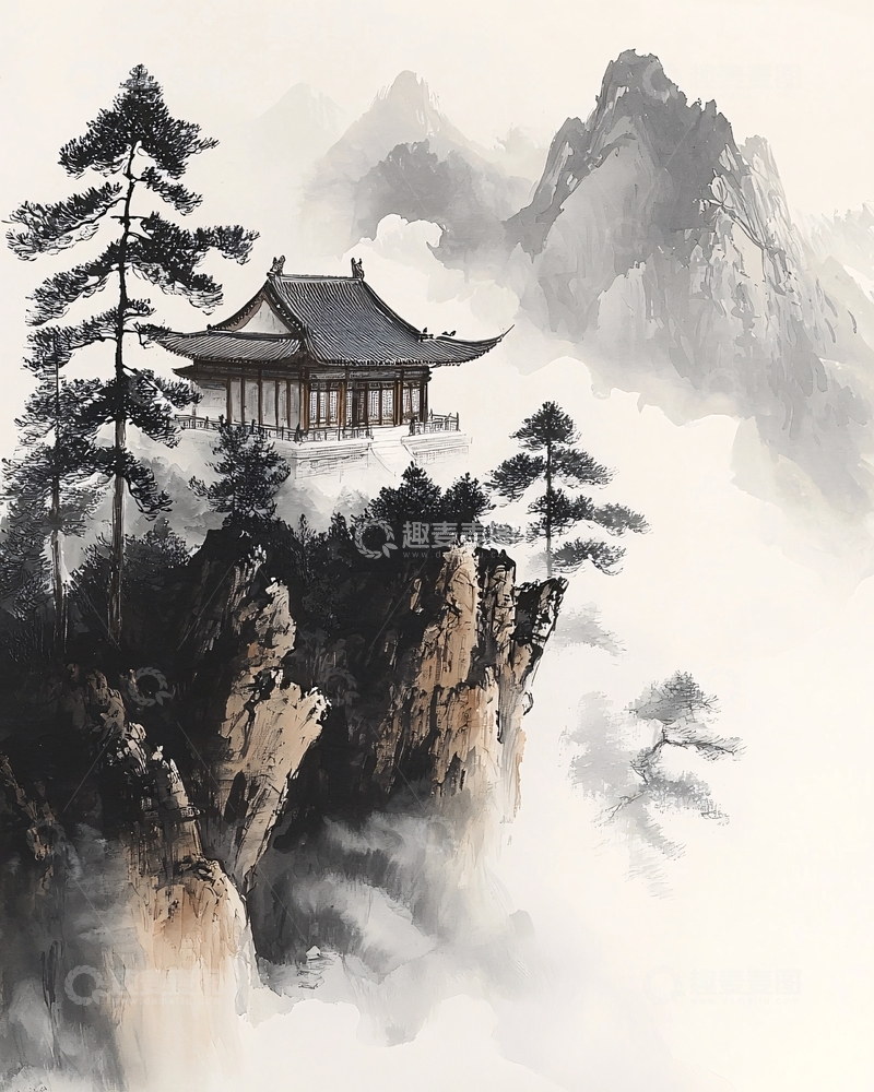 高清大图下载【趣麦麦图】水墨画