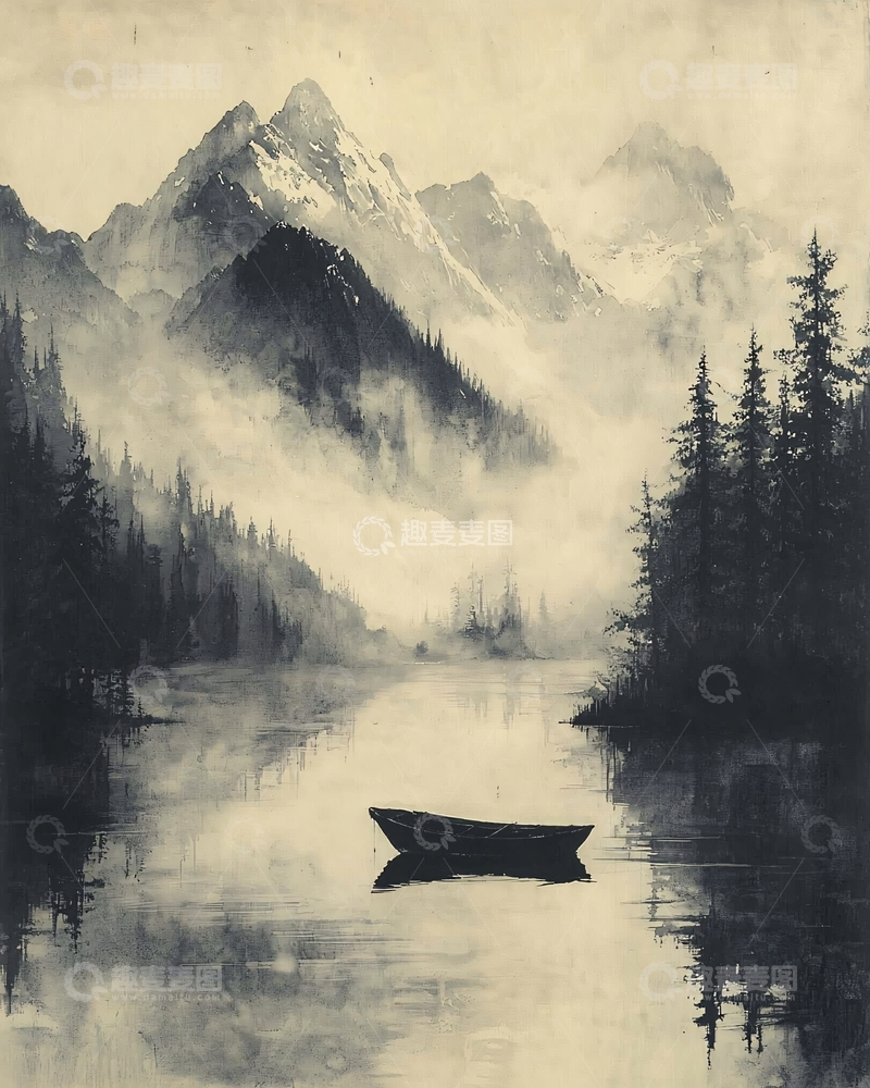 高清大图下载【趣麦麦图】水墨画