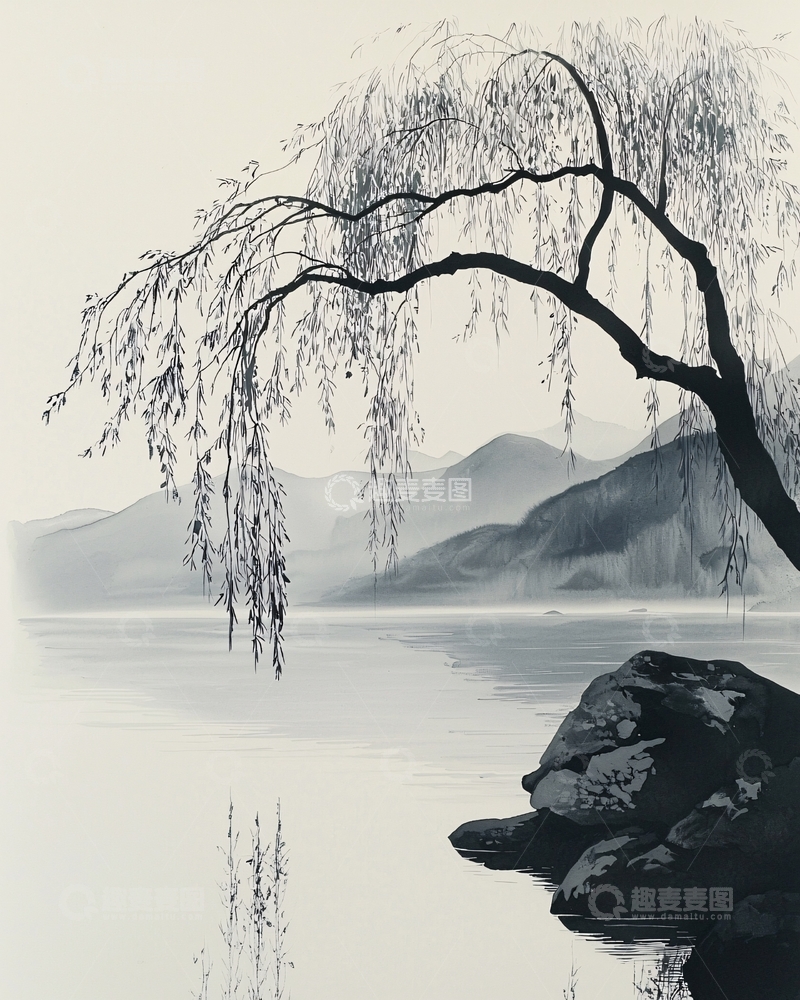 高清大图下载【趣麦麦图】水墨画