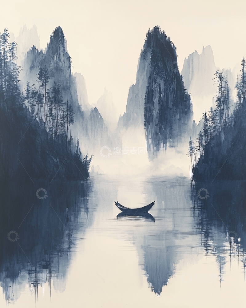 高清大图下载【趣麦麦图】水墨画