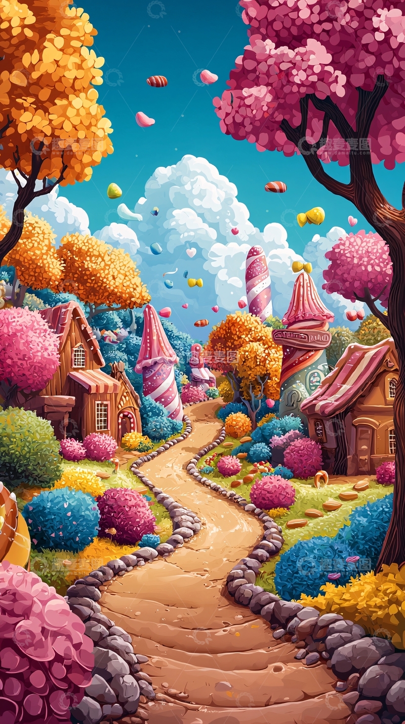 高清大图下载【趣麦麦图】糖果屋