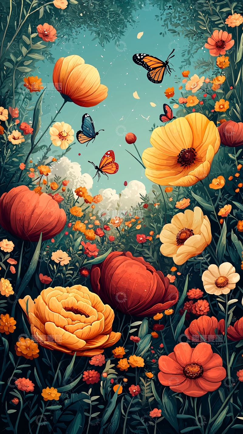 高清大图下载【趣麦麦图】梦幻花海