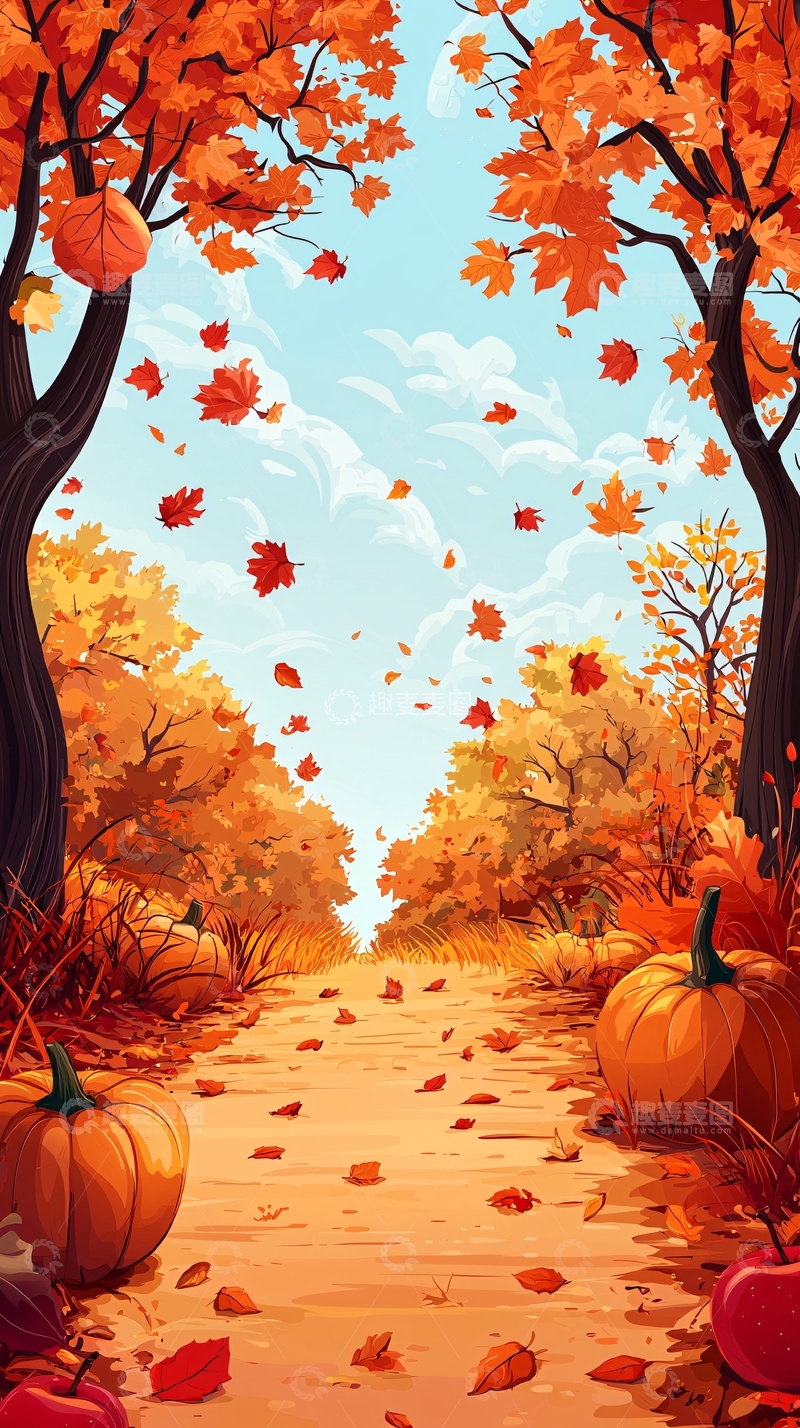 高清大图下载【趣麦麦图】秋季道路